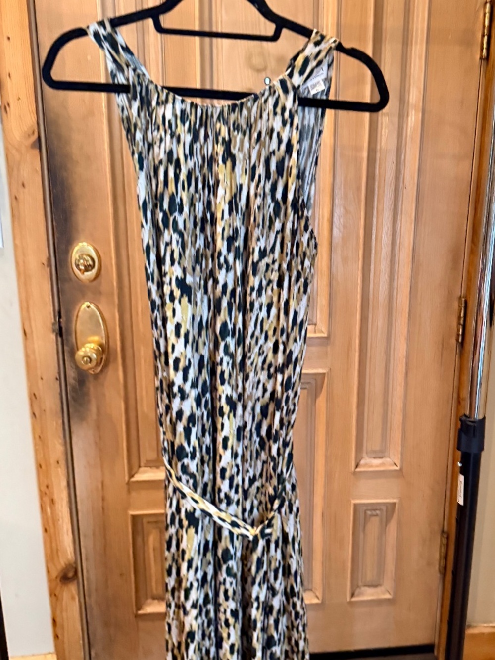 NWT- VELVET BY GRAM & SPENCER NEZA SLEEVELESS MAXI DRESS , ANIMAL PRINT SIZE M